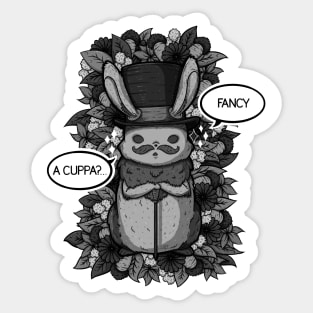 Top Hat Bunny Sticker